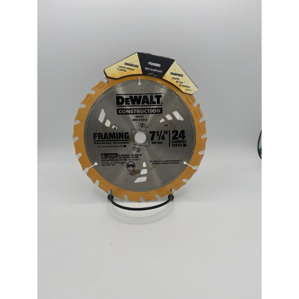 DEWALT DW3178 7-1/4 inch Carbide Circular Saw‎ Blade
